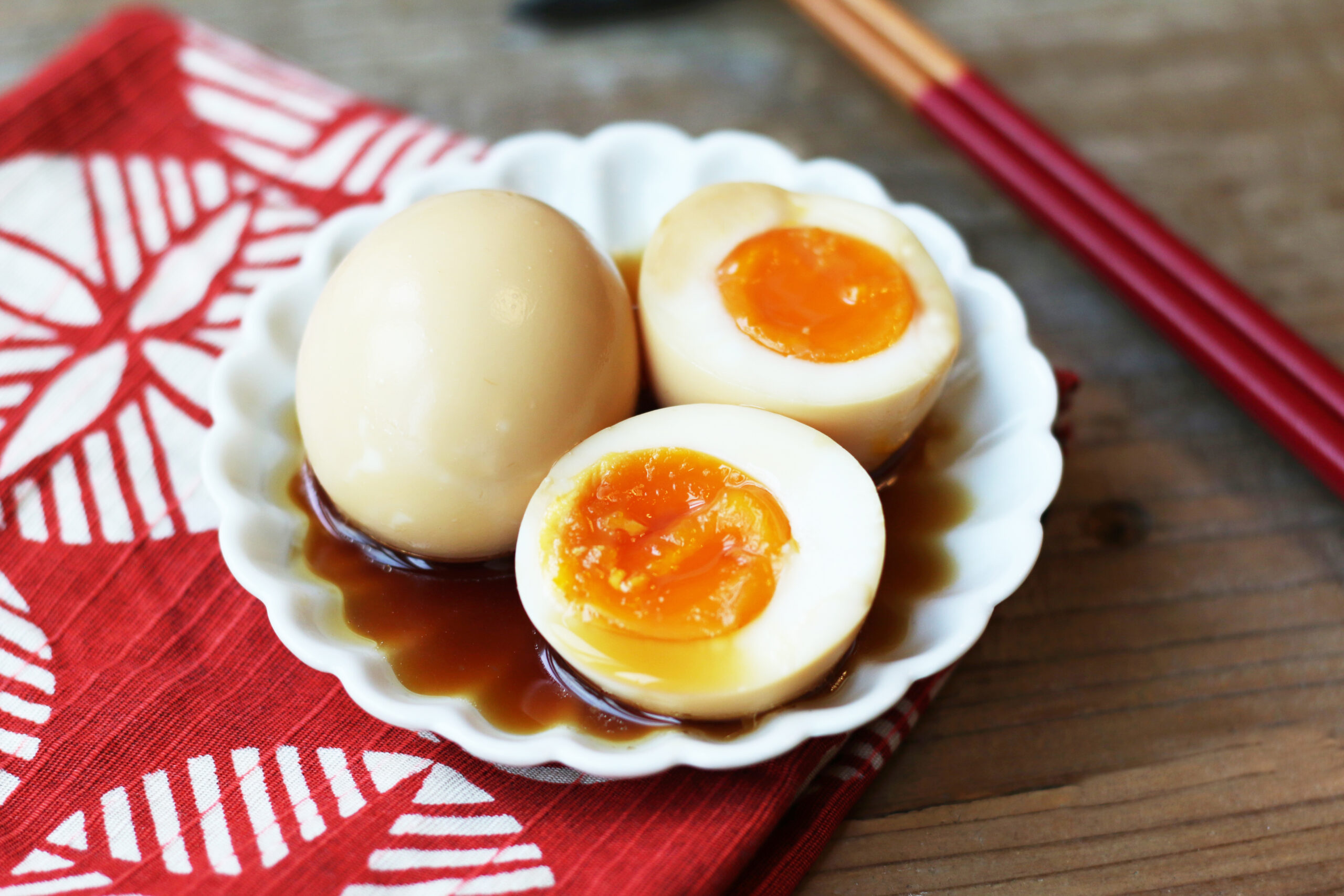 めんつゆで、かんたん味玉♪