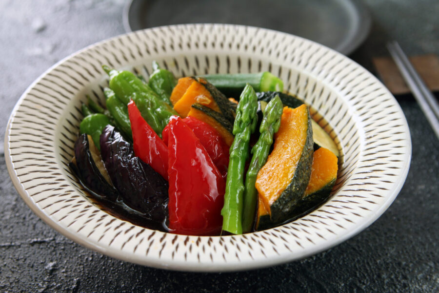 野菜の揚げ浸し（期間限定プレミアムギフトでつくるレシピ）のイメージ