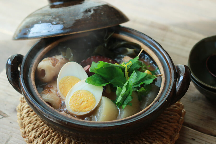高千穂峡白だしで作る やさしい味わいの、おでんのイメージ